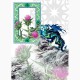  GREETING CARD Thistle Dragon